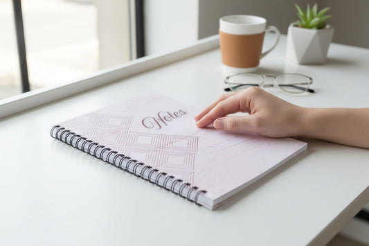 Marble Edition Pink & Metal My Notes - The Style Storyz Luxe LLP -