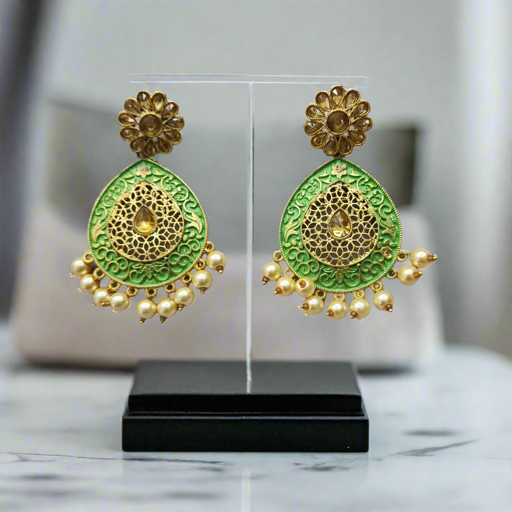 women's traditional festive earrings
