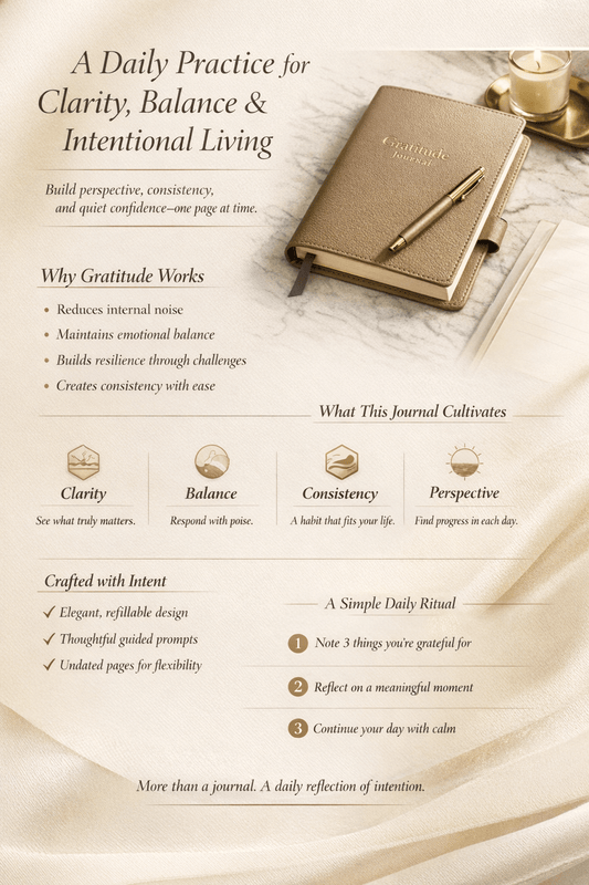 A Simple Guide to 5 Min Gratitude Journaling for Everyday Calm - The Style Storyz Luxe LLP