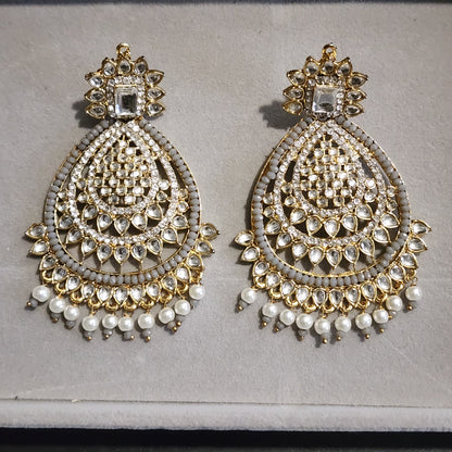 Festive Kundan + Stone Earrings