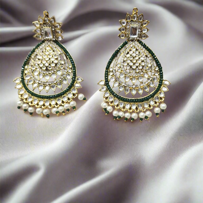 Green Kundan + Stone