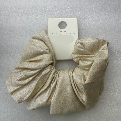 Big Gold shimmer scrunchie for party