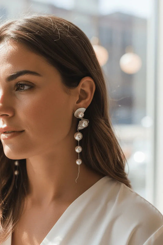 Delicate Silver Danglers - Style Storyz - 