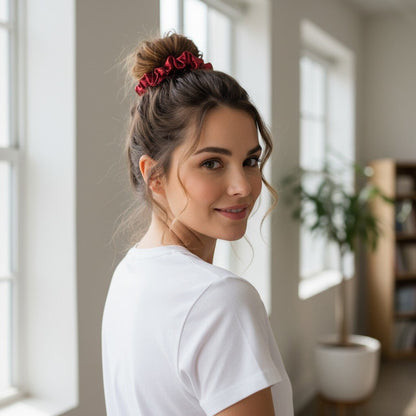 Metallic Leatherette Scrunchies - The Style Storyz Luxe LLP - 