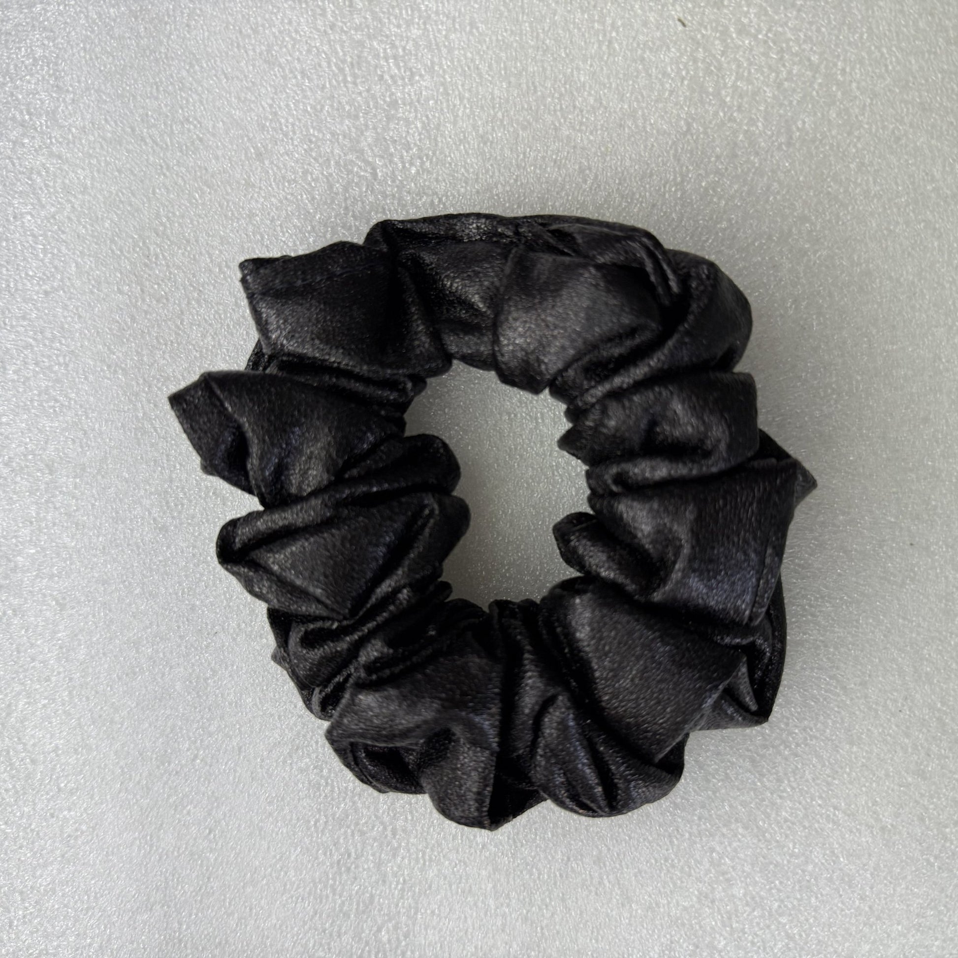 Black Leatherette scrunchie for Party