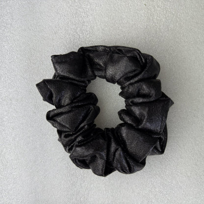 Black Leatherette scrunchie for Party